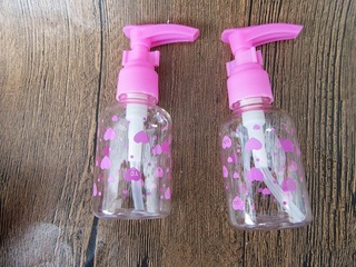 12Pcs Transparent Barber Comestic Press Bottle 50ml